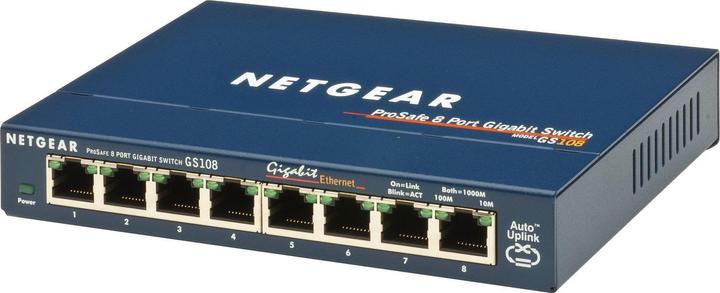 Image du produit Netgear Commutateur de bureau non administrable ProSAFE 8 ports Gigabit (8 ports)