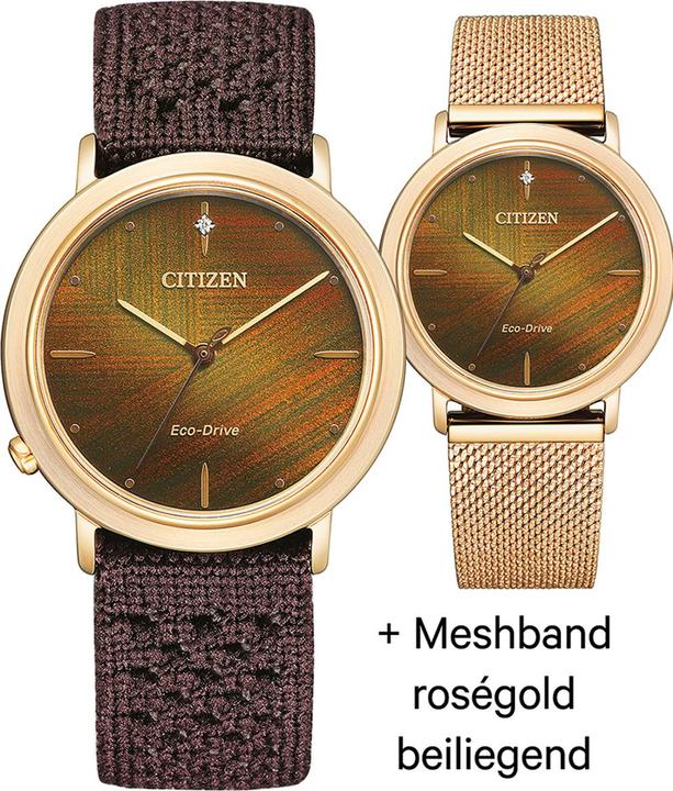 Image du produit Citizen EM1003-48X Eco-Drive Elegance Ambiluna 34mm 5ATM (Montre analogique, 34 mm)