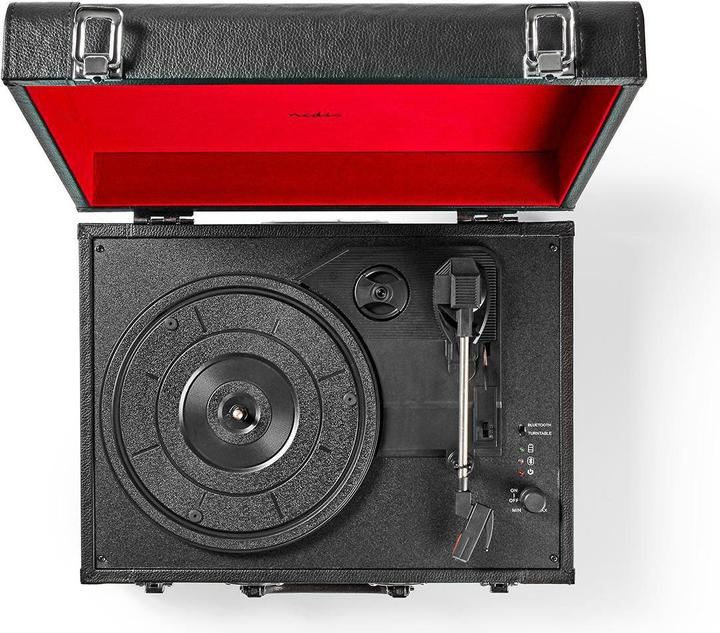 Produktbild Nedis Plattenspieler, 18W Lautsprecher, Bluetooth, Koffer (Manuell)