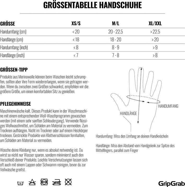 Valeurs nutritives et ingrédients GripGrab Primavera II (11, 12)