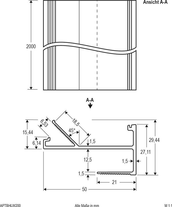 Produktbild EVN APTBHLW200 (2000 mm, 50 mm, 29.44 mm)