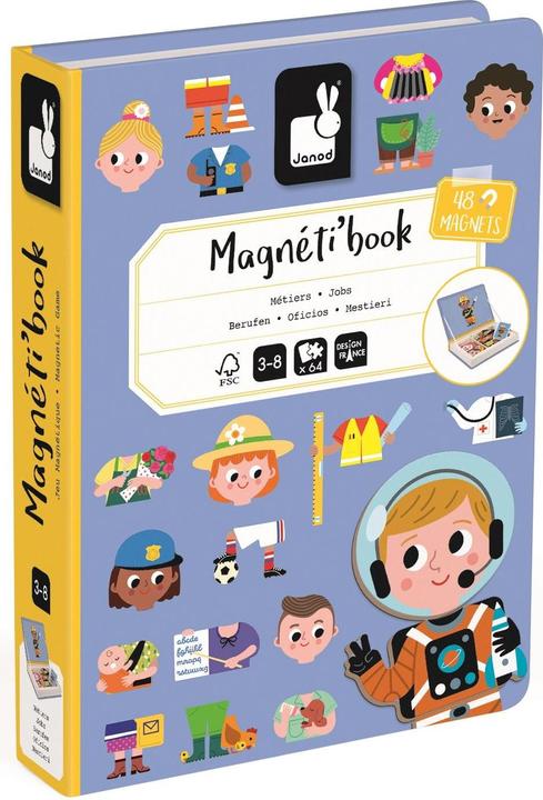 Actual product image Janod Magnetibook - Beroepen (German, French, Italian, English)