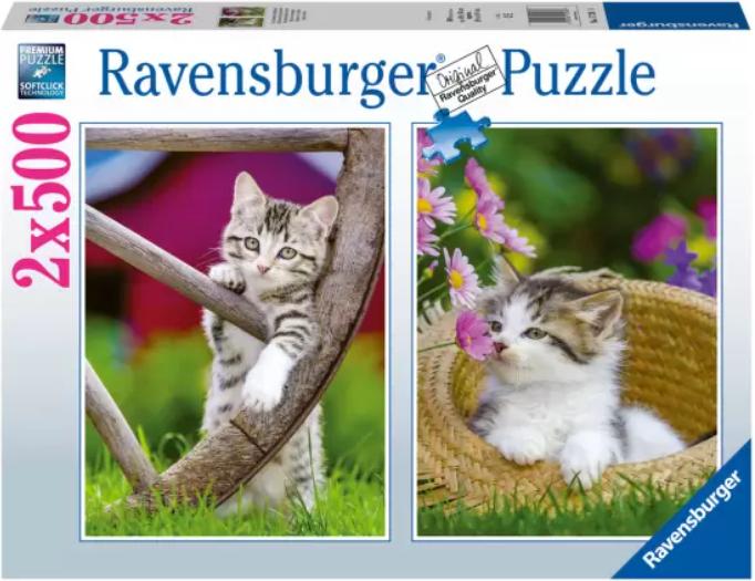 Produktbild Ravensburger Puzzle Katzen 2 x 500 Teile (500 Teile)