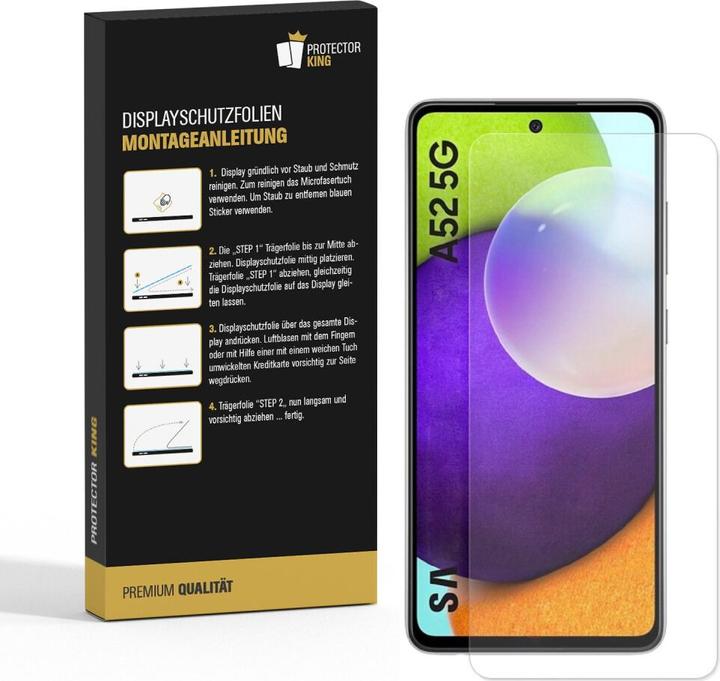 Actual product image Protectorking 6x Panzerfolie Anti-Shock matt entspiegelt (6 Piece, Samsung Galaxy A52)