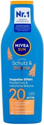 Actual product image NIVEA Sun Protect & Bronze (Sun lotion, SPF 20, 200 ml, 150 g)