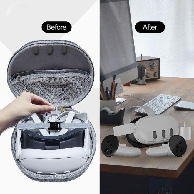 Actual product image JYS Meta Quest 3 Robuste EVA Tragetasche mit Schultergurt