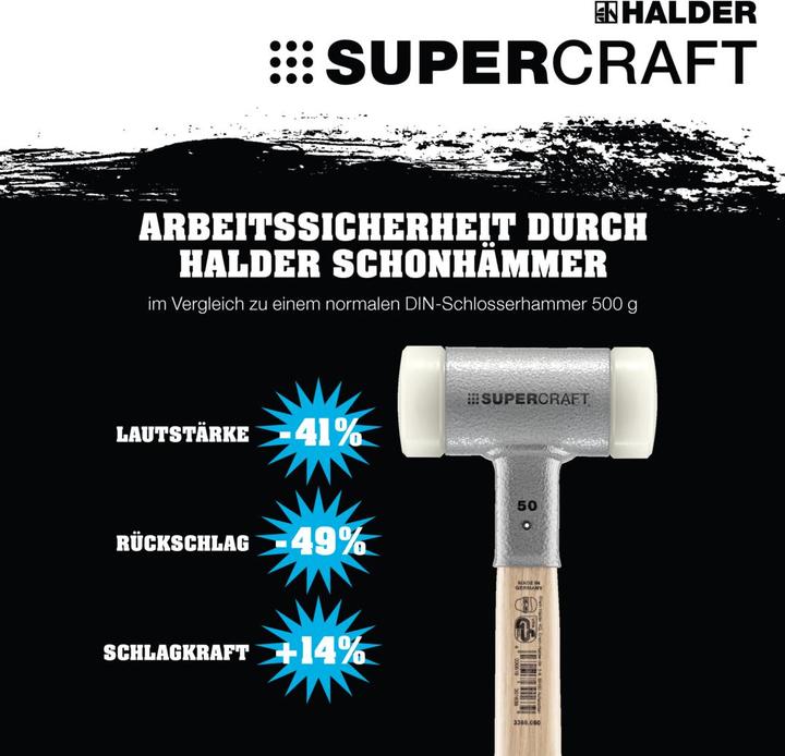 Actual product image Halder Nylon hammer (690 g)