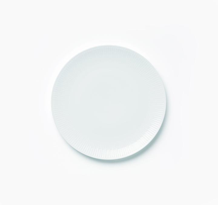 Actual product image Aida Relief - Set of 4 - White lunch plate - 22 cm (35186) (4 x, 22 cm)