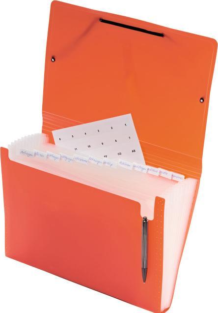Produktbild Kolma Fächermappe Easy A4 medium 12 Tabs farblos (A4, 1 x)