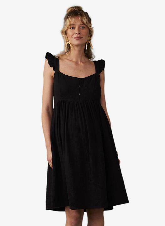 Image du produit Envie de Fraise Robe en mousseline de soie pour la grossesse et l'allaitement (46)