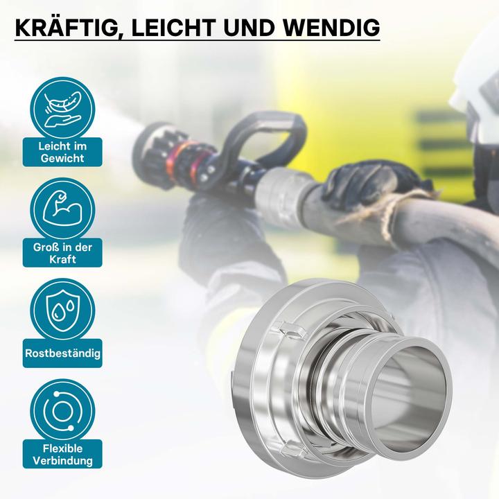 Immagine prodotto Wiltec Accoppiamento Storz C 52mm giunto a pressione a spigolo lungo in alluminio (Aggancio, 52 mm)