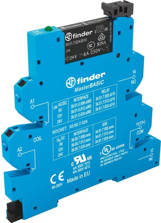 Image du produit Finder Electromechanical Relay; 6A; 24VAC/DC