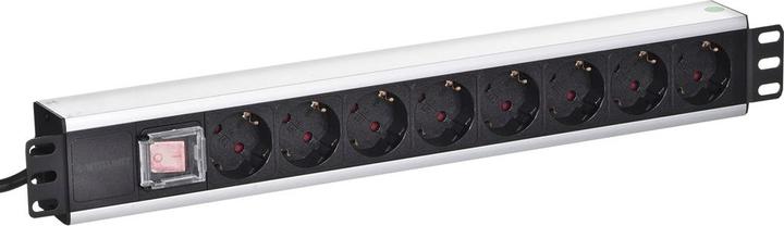 Produktbild Intellinet 8-fach 48,30cm (19") Steckdosenleiste (8 x, 3 m)