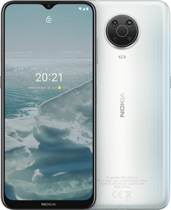 Immagine prodotto Nokia G20 (64 GB, Ghiacciaio, 6.51", Doppia SIM + SD, 48 Mpx, 4G)