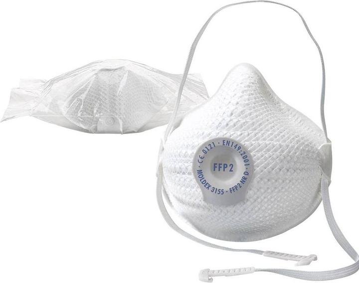 Image du produit Moldex Masque de protection respiratoire AIR 315501 FFP2 / V NR D avec valve d'expiration (P3R D, FFP2, 10 x)