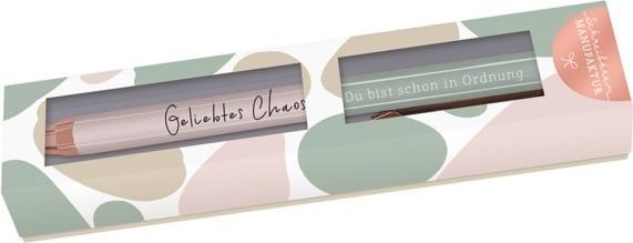 Immagine prodotto Biro premium - Beloved chaos - di Schreibkram Manufaktur (Oro rosa, Nero, Trasparente, 1 x)