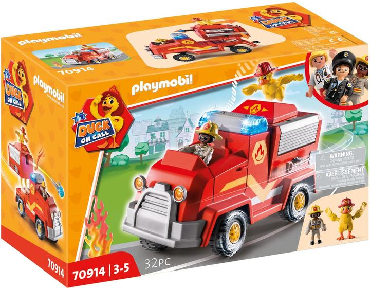 Actual product image Playmobil Fire department emergency vehicle (70914, Playmobil Duck On Call)