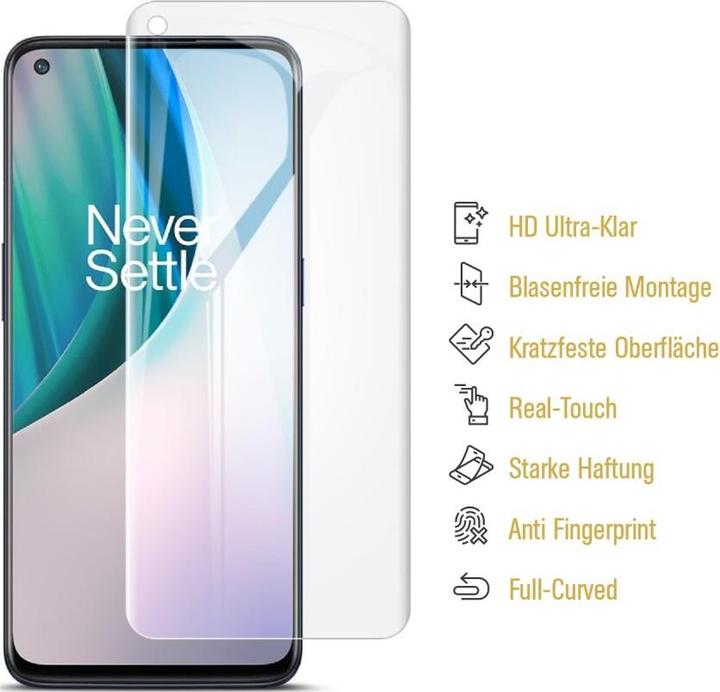 Actual product image Protectorking 4x Panzerfolie Anti-Shock HD Klar (4 Piece, OnePlus North N10)