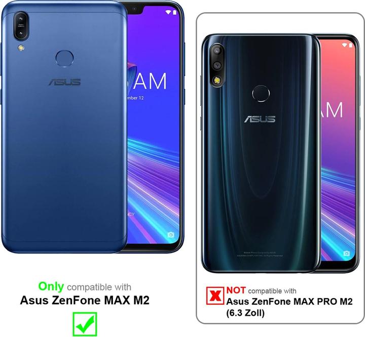 Actual product image Cadorabo Book with stand function cover (Asus Zenfone Max (M2))