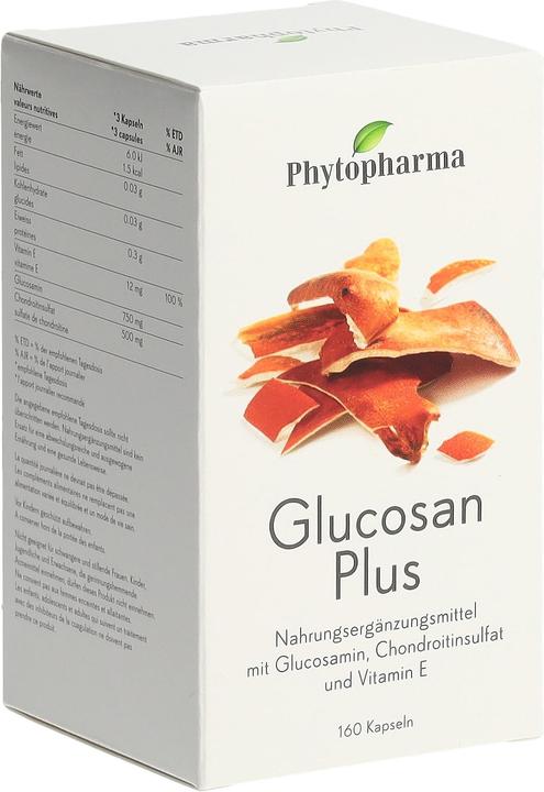 Actual product image Phytopharma Glucosan PLUS with glucosamine and chondroitin for the joints (160 Piece, Capsules, 127 g)