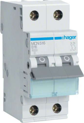 Hager Leitungsschutzschalter MCN516