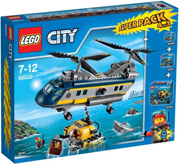 Produktbild LEGO City 66522 Diepzee Explorers Super Pack (60093, LEGO City)