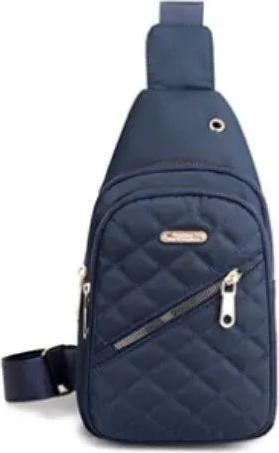 Only-Bags.Store Grosse Kapazität bestickt mehrschichtige einfache Oxford Tuch Crossbody Brusttasche Outdoor Freizeit
