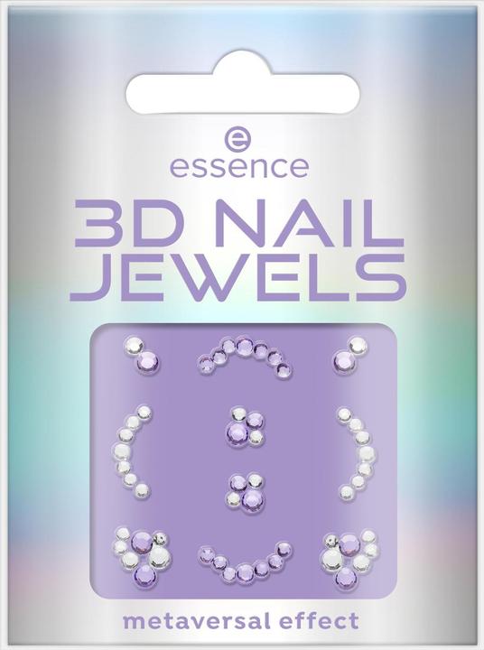 essence 3D Nail Jewels (Nail glue, Violet)