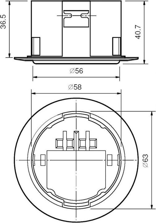 Produktbild Finder IR-Bewegungsmelder 1 St. 18.31.8.230.0000 230 V/AC 1 Schliesser (Ø) 65 mm (8 m)