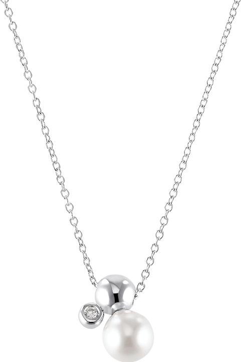 Actual product image S.Oliver Necklace for ladies, 925 sterling silver, cubic zirconia synth. (925 silver, 42 cm)