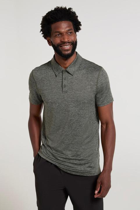 Actual product image Mountain Warehouse Mens Agra Stripe Polo Shirt (4XL)