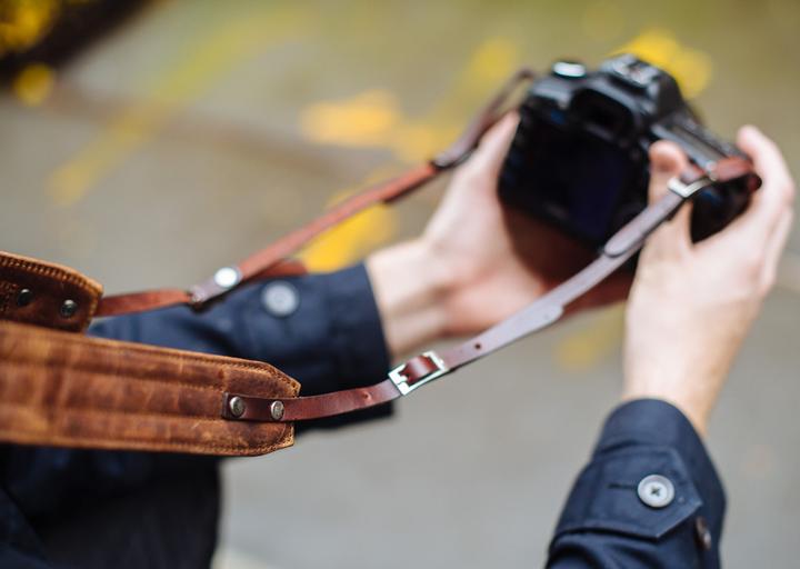 Actual product image ONA Leather Presidio Dark Truffle (Shoulder strap)