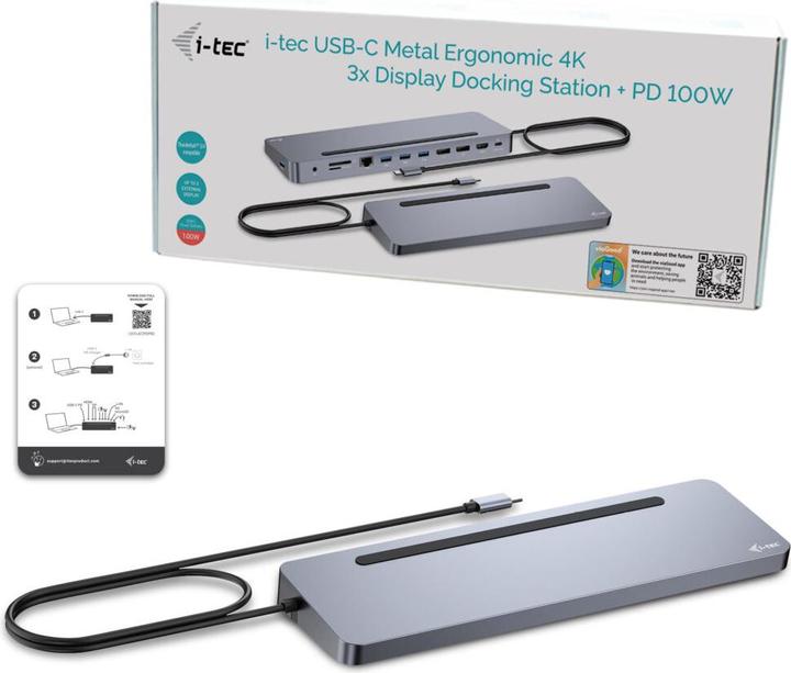 Actual product image i-tec USB-C Metal Ergonomic (USB-C, 11 Ports)