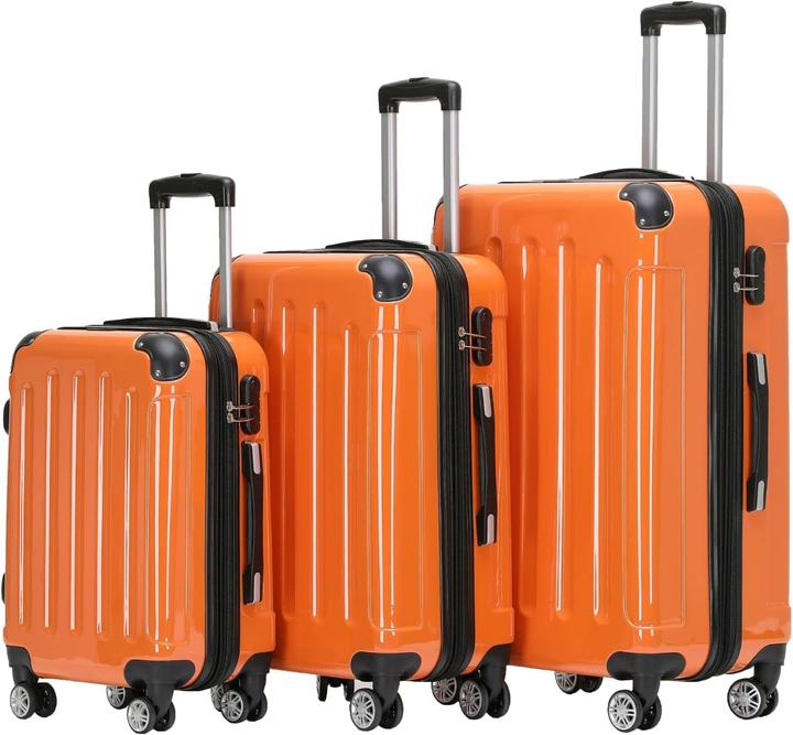 Beibye 3-tlg. Hartschalenkoffer-Set (Handgepäck (bis 50l), M (50 - 90l), XL (ab 115l))