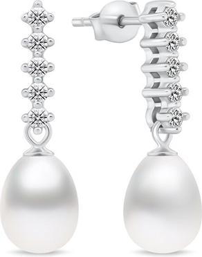 Immagine prodotto Brilio Argento - Incantevoli orecchini in argento con perle e zirconi EA950W