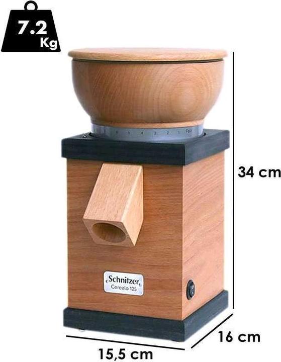 Actual product image Schnitzer Cereal mill Cerealo 125 anthracite