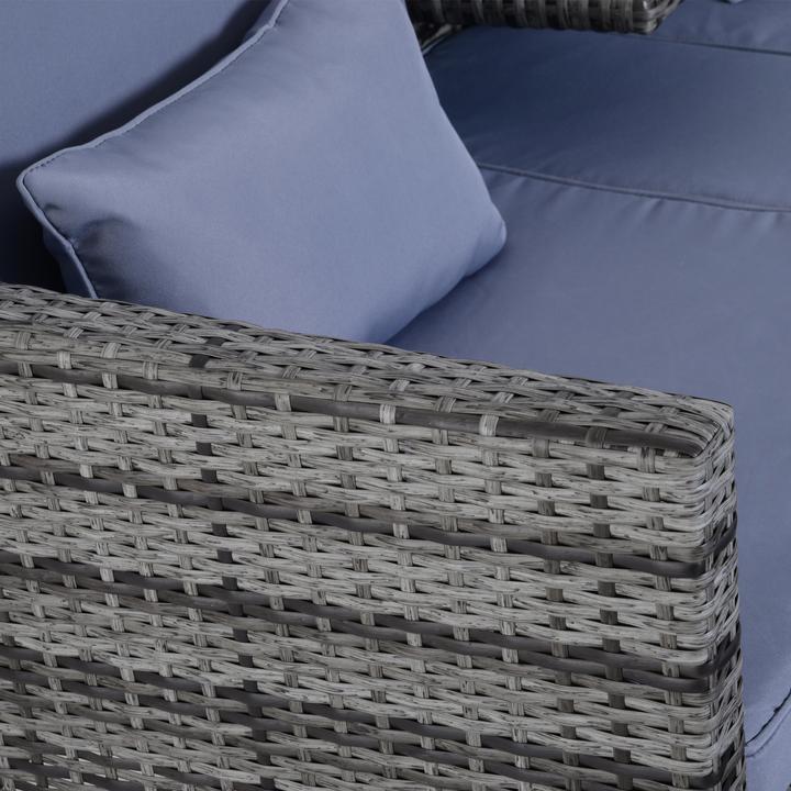 Produktbild Outsunny Rattan-Sitzgruppe als 3-teiliges Set