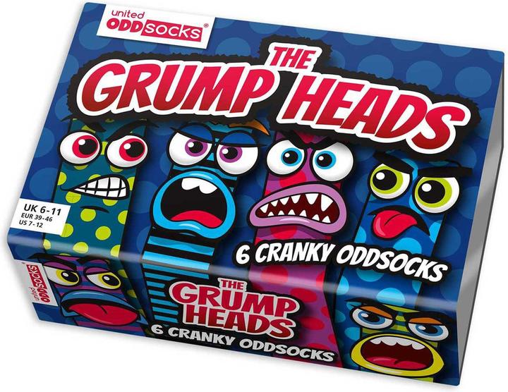 Produktbild United Oddsocks Grump Heads (3er Pack, 39 - 46)