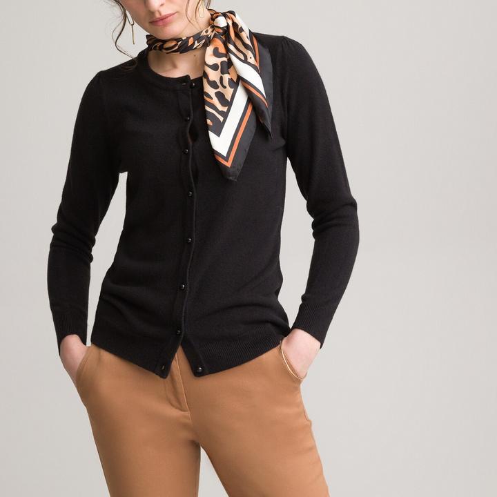 Produktbild Anne Weyburn Cardigan mit rundem Ausschnitt und Knopfleiste (42)
