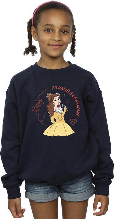 Actual product image Disney Girls Beauty And The Beast I'd Rather Be Reading Sweatshirt (128)