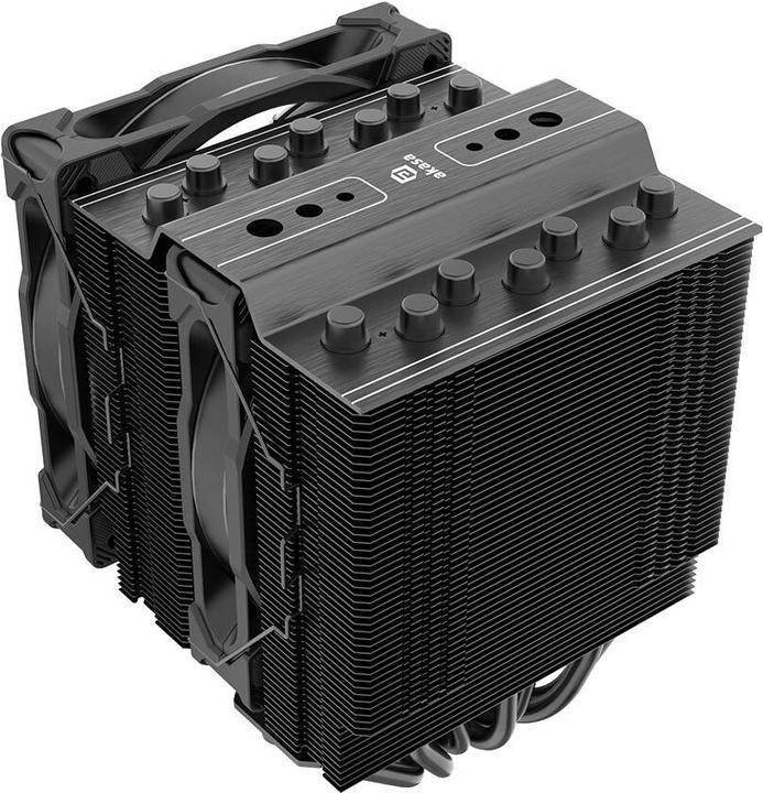 Image du produit Akasa Soho H7 Dual Tower CPU Cooler, ARGB - 120 mm, noir (15.80 mm)