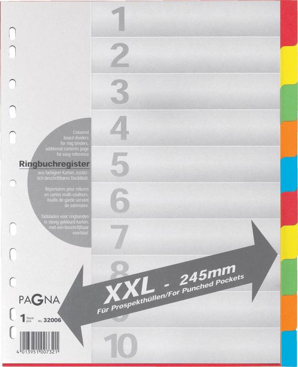 Produktbild Pagna Kartonregister mit Deckblatt, zur freien Verwendung, einzeln