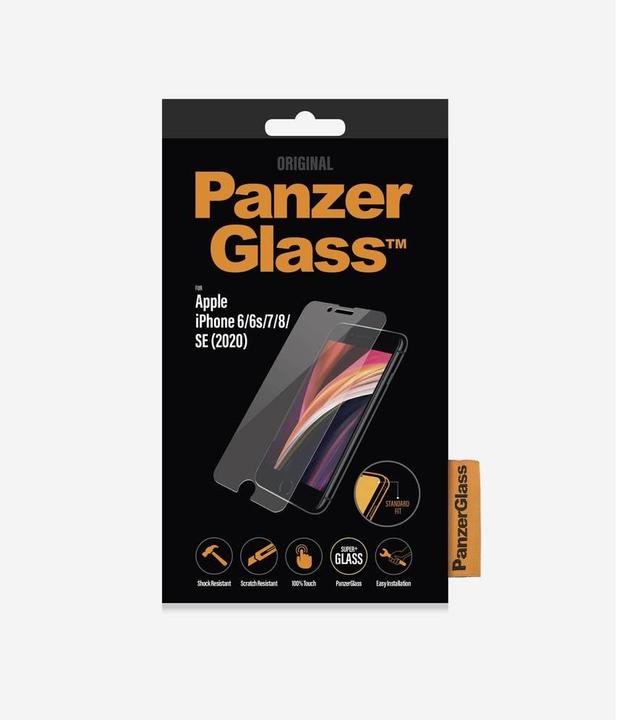 Actual product image PanzerGlass standard fit (1 Piece, Apple iPhone 6, Apple iPhone 6s, Apple iPhone 7, Apple iPhone 8, Apple iPhone SE (2nd Gen), Apple iPhone SE (3rd Gen))