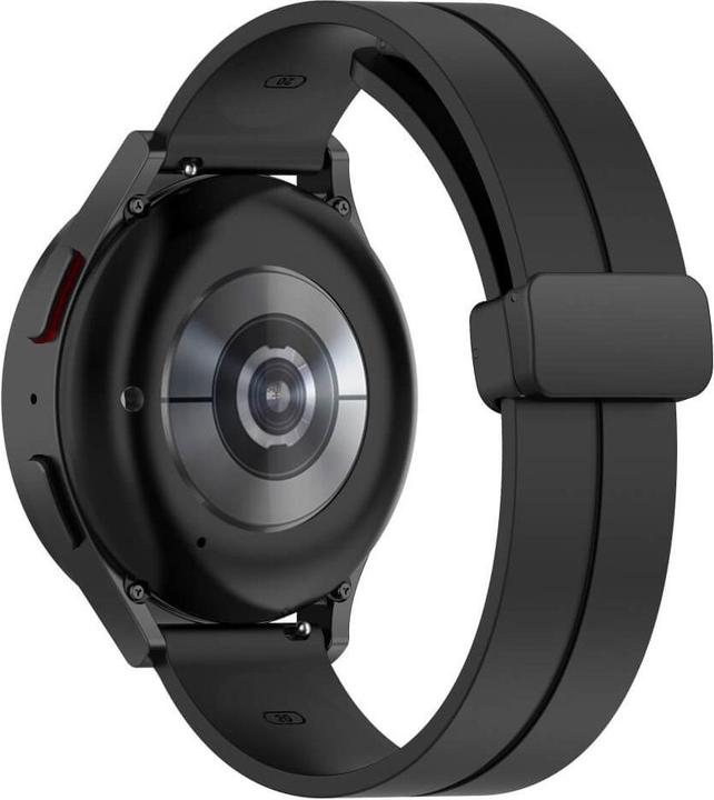 Actual product image Cover-Discount Silicone replacement bracelet 20mm black (20 mm, Silicone)