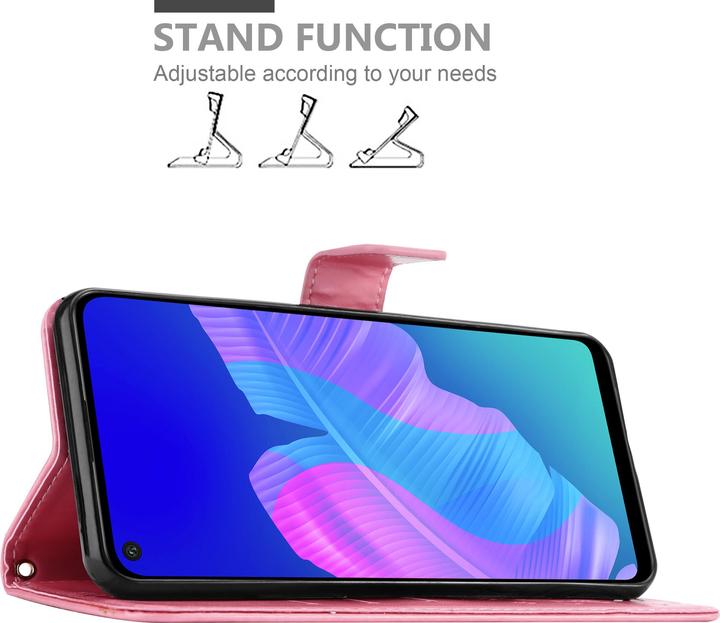 Actual product image Cadorabo Flower Book Cover (Huawei P40 Lite E)
