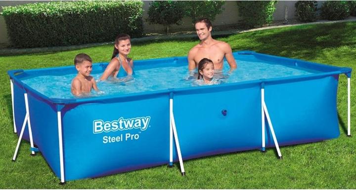 Actual product image Bestway Swimming Pool Steel Pro Rectangular (300 x 201 x 66 cm)