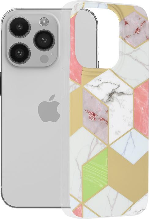 Actual product image Techsuit - Marble Series - iPhone 14 Pro - Purple Hex (Apple iPhone 14 Pro)