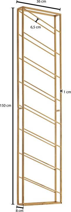 Immagine prodotto FineBuy Portabottiglie FB41453 Metallo Oro