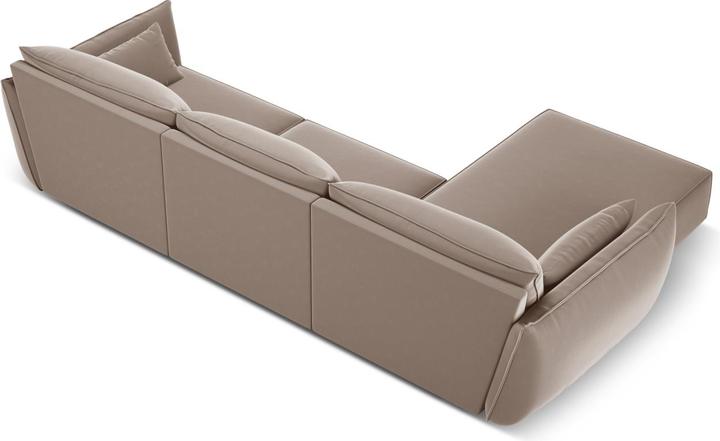 Image du produit Micadoni Canapé D'Angle Gauche Velours, "Kaelle", 4 Places, 308x171x85Fabriqué en Europe (Canapé d'angle)