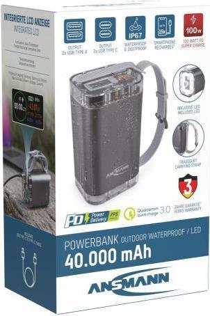 Produktbild Ansmann PB4100 (40000 mAh, 100 W, 148 Wh)